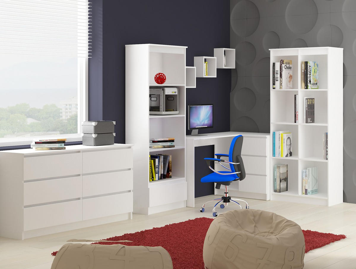 WANDREGAL Weiß 25/25/15 - Weiß, Holzwerkstoff (25/25/15cm) - RAUMHIRSCH FURNITURE