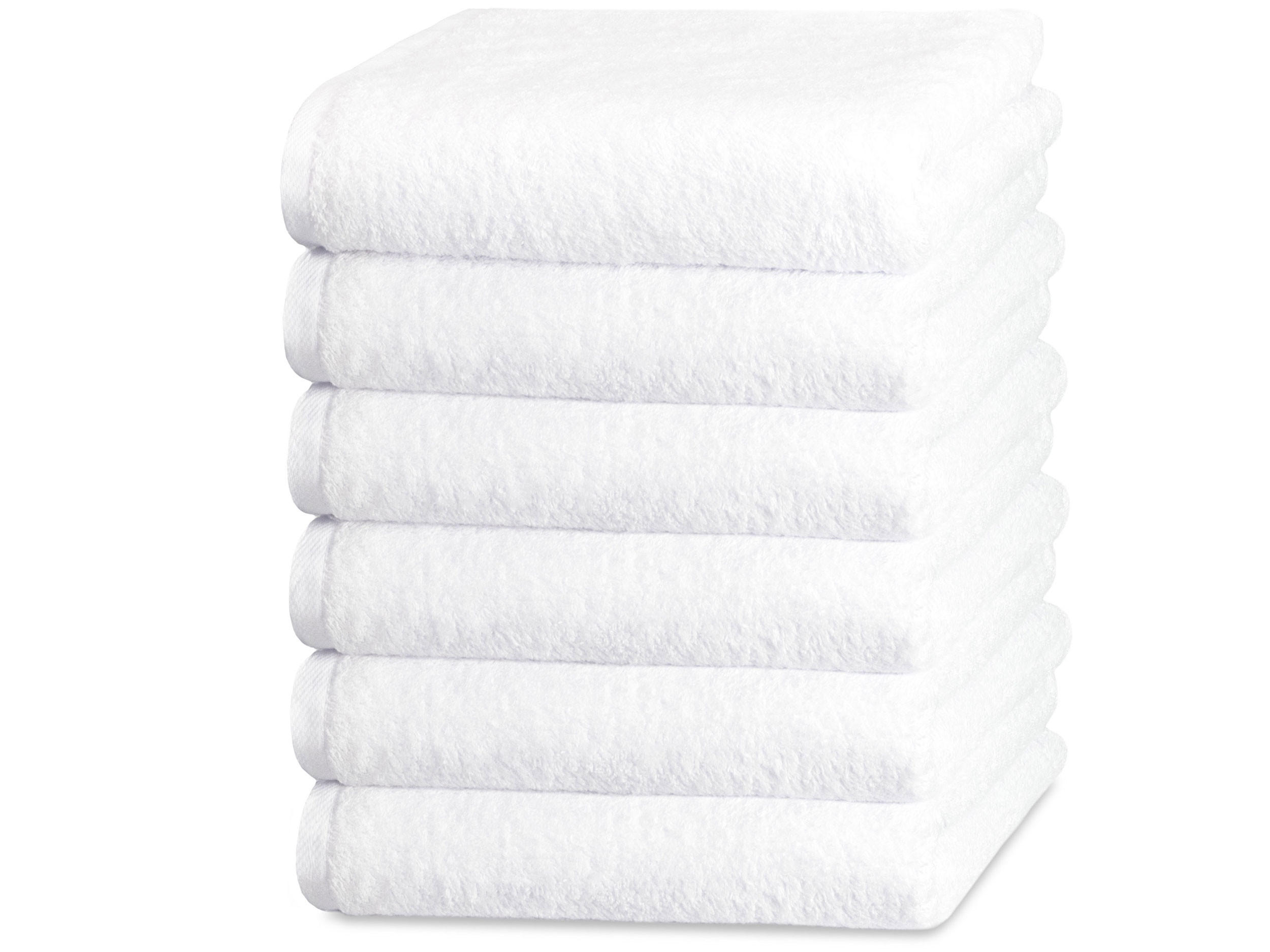 HANDTÜCHER, 6er-Set, 50x100 cm, 100% Baumwolle, Weiß - Weiß, Textil (50/100cm) - Zollner