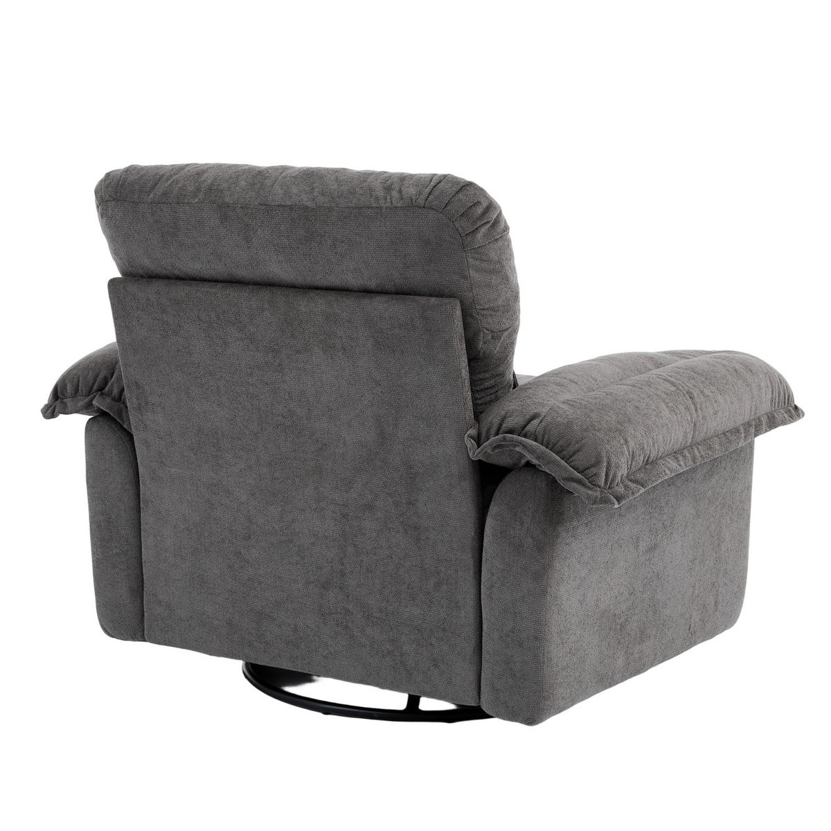 SESSEL DE-35187 360° drehbar Grau - Grau, Metall (84/96/116cm) - ComfortXL