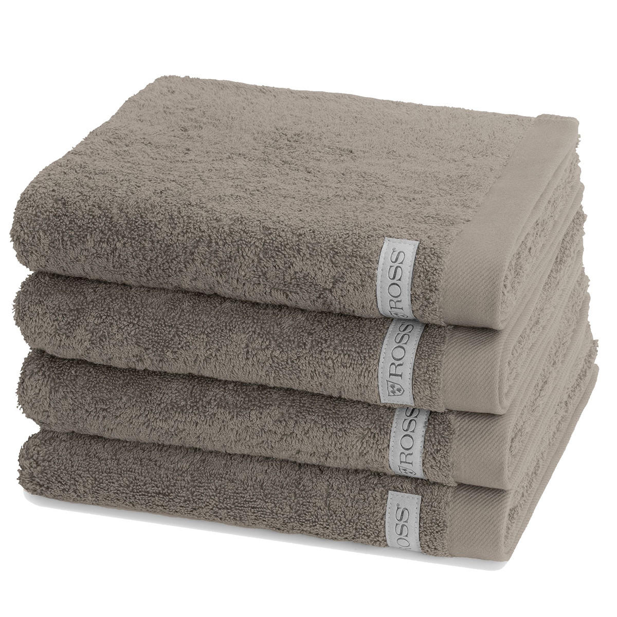 HANDTUCH Sinfonie 4er-Set - Taupe, Textil (50/100cm) - Ross
