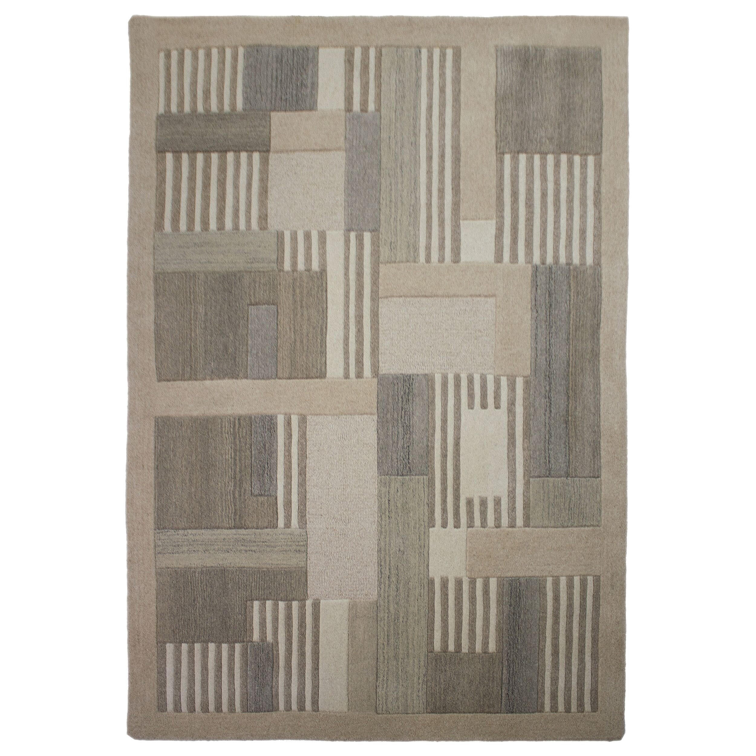 WOLLTEPPICH EDALE, geometrisch, Natur, 200 x 300 cm - Beige, Textil (200/300cm) - KADIMA DESIGN
