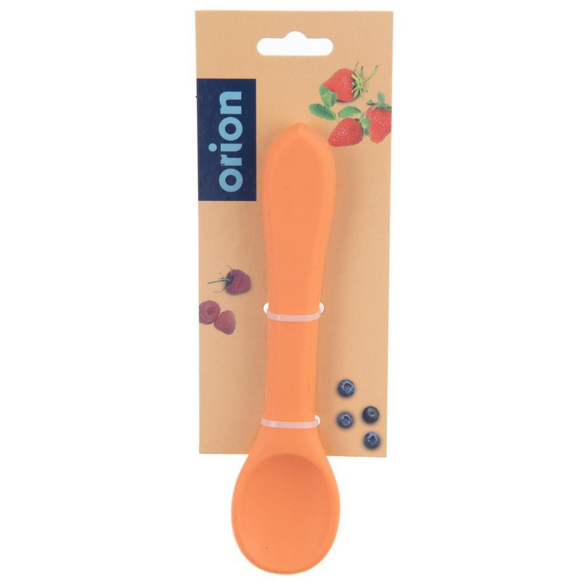 BABYLÖFFEL Silikon 14 cm - Orange, Kunststoff - Orion 
