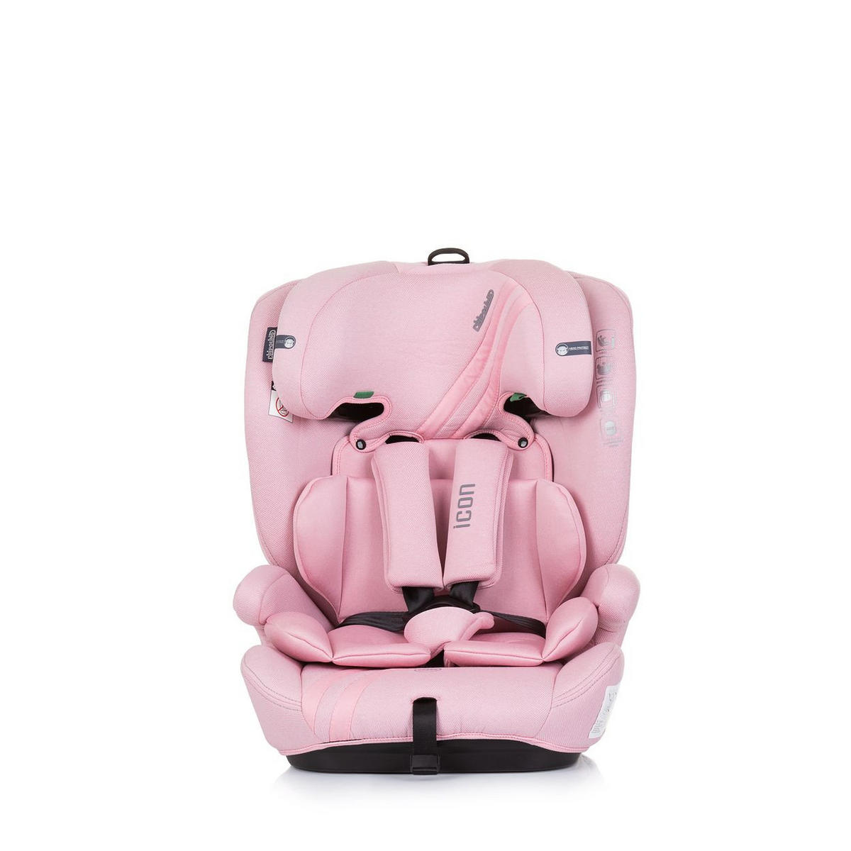 KINDERSITZ Icon i-Size (76-150cm) rosa Gruppe 1/2/3 Isofix verstellbar - Rosa, Kunststoff (44/61/45cm) - Chipolino