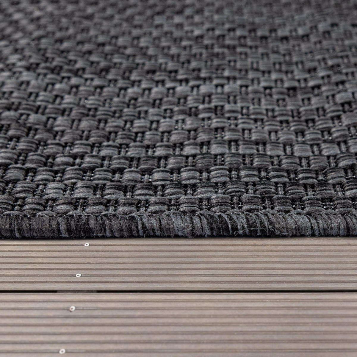 OUTDOORTEPPICH 200/200 cm Venedig 165 - Anthrazit, Textil (200/200cm) - Paco Home