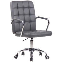BÜROSTUHL Tenor, Kunstleder Grau - Grau, Textil/Metall (56/113/60cm) - TPFLiving