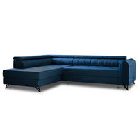 ECKSOFA Alice, Seite: Links - Blau, Holz/Textil (250/179cm) - Sofnet