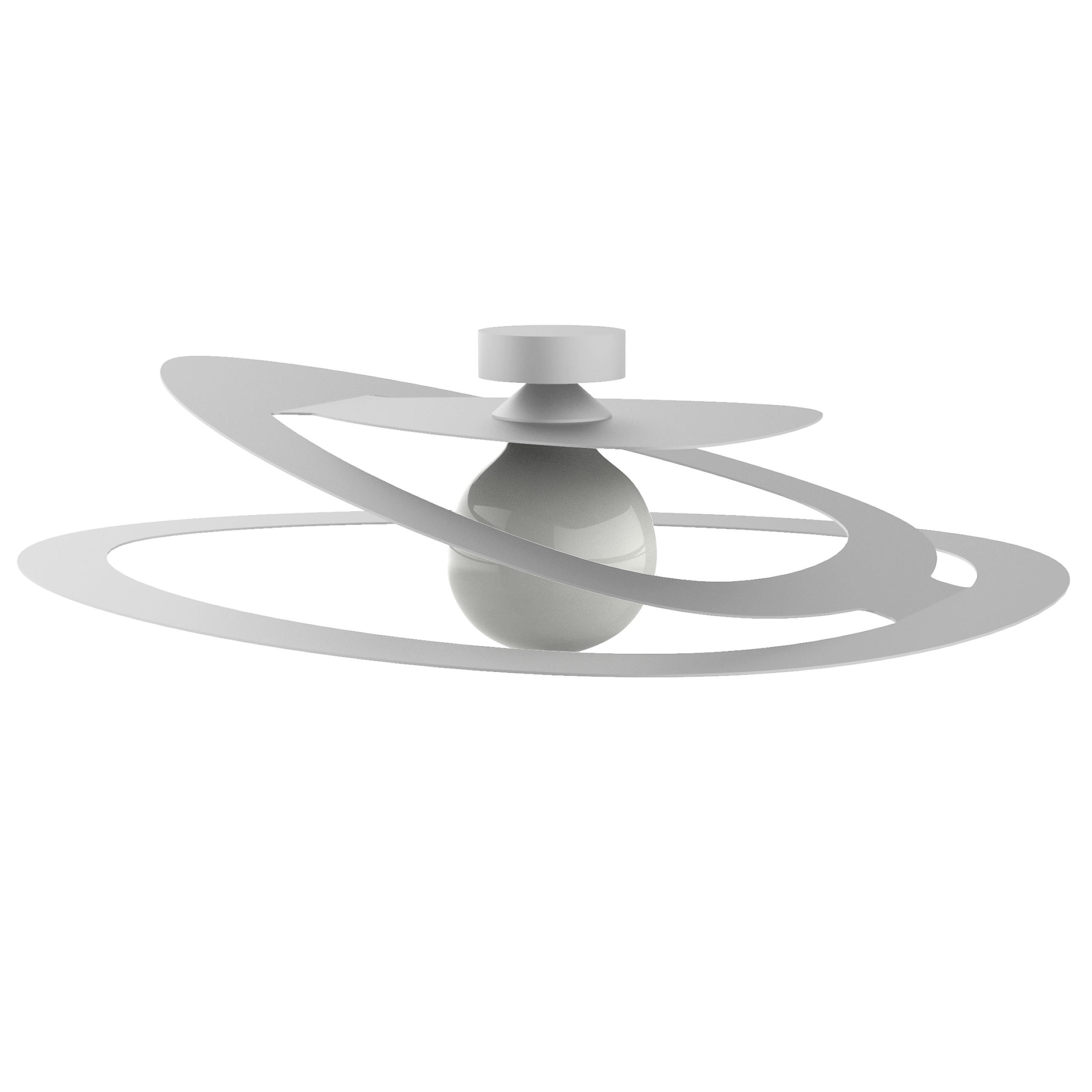 DECKENLEUCHTE - Weiß, Metall (51/60/11cm) - Lumicom