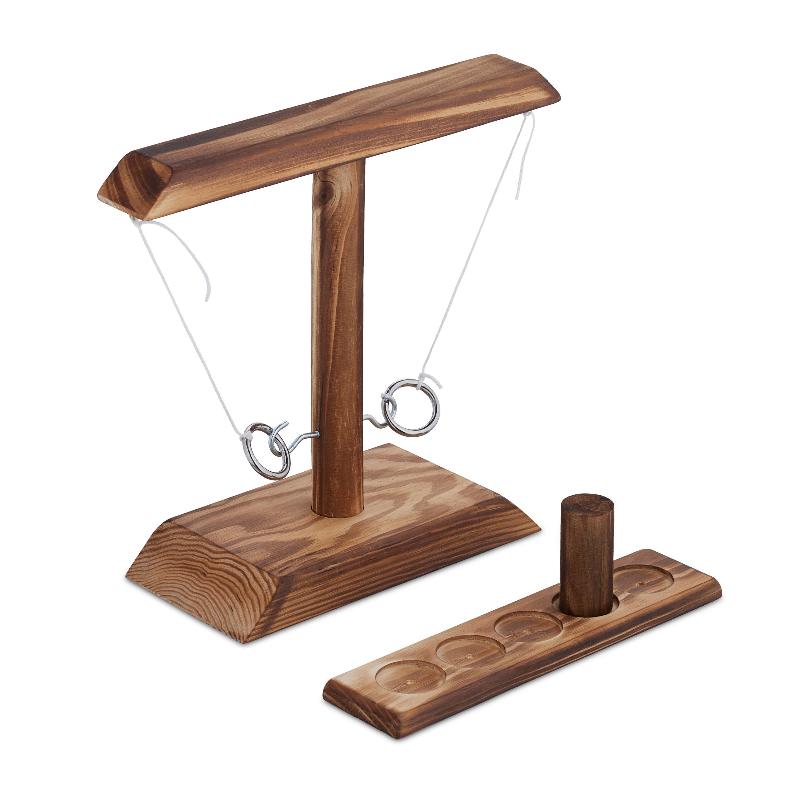 TRINKSPIEL - Hellbraun, Holz (25.5/9cm) - Relaxdays