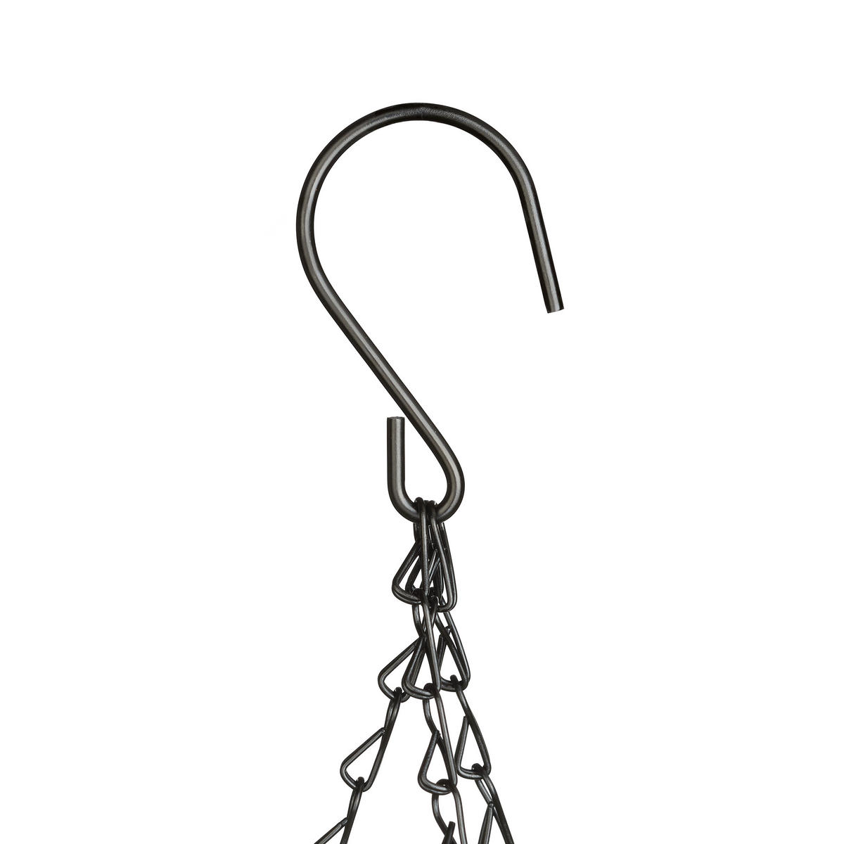 3XBLUMENAMPEL - Braun, Textil/Metall (35/65/35cm) - Relaxdays