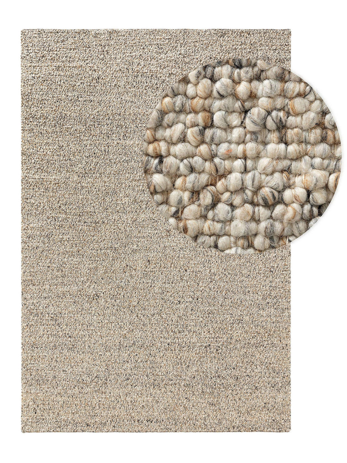 WOLLTEPPICH Patch Multicolor 120x170 cm - Multicolor, Textil (120/170cm) - benuta Pure