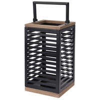 GARTENLATERNE Loft 15/15/28 cm - Schwarz, Metall (15/28/15cm)