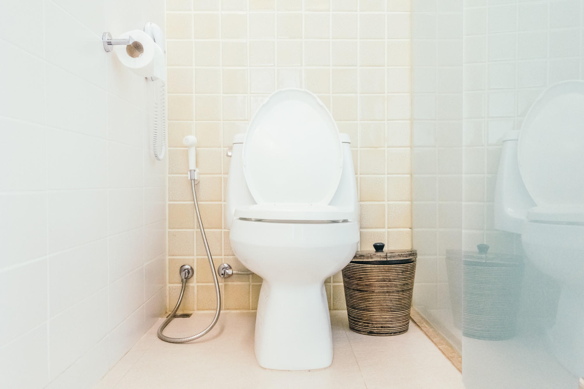Wc školjka z dodatki.