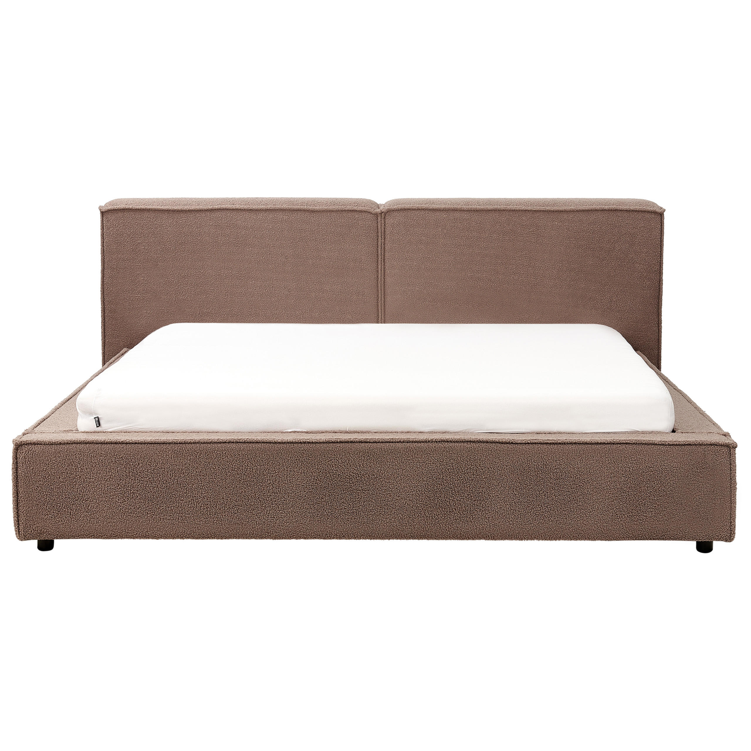 POLSTERBETT mit Lattenrost 180x200 cm Braun Linards - Braun, Textil (180/200cm) - Beliani