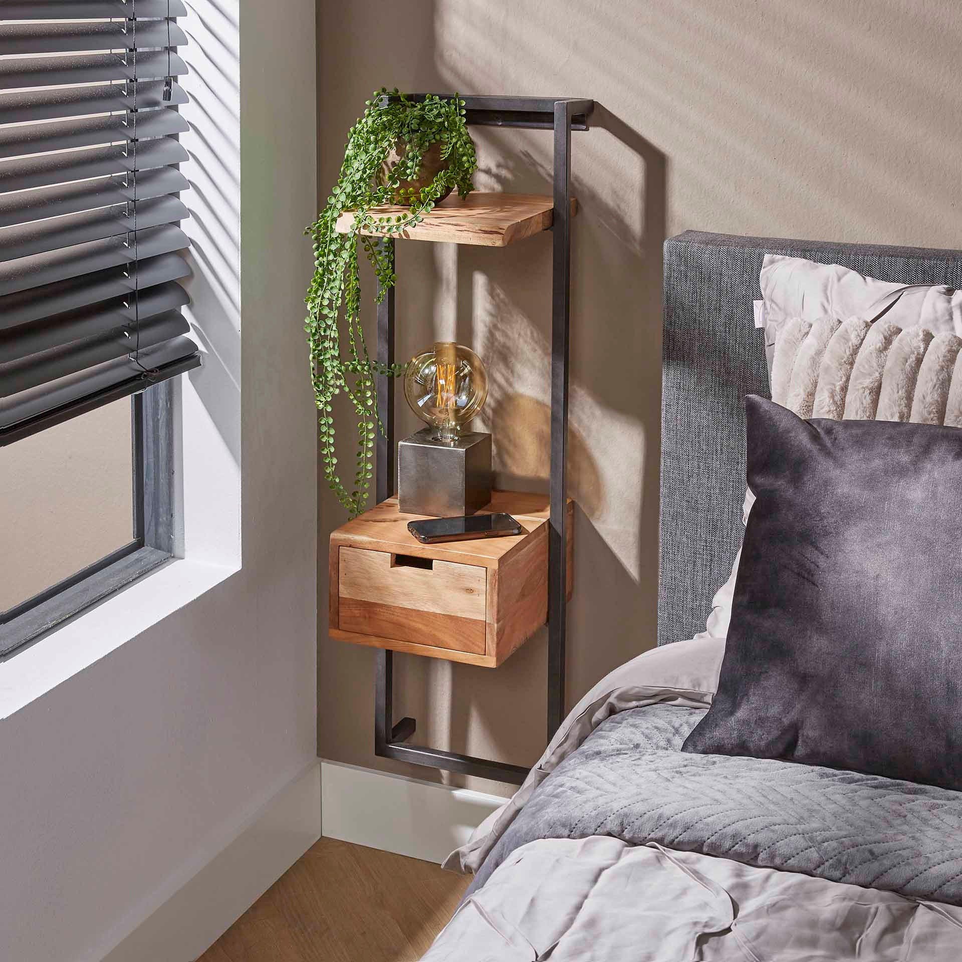 NACHTTISCH Air Solid Braun 30/30/100 cm - Braun, Holz (30/100/30cm) - Hoyz Collection