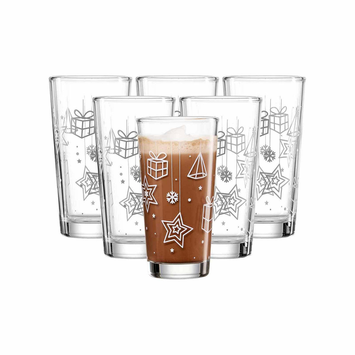 TRINKGLÄSER Xmas transparent 380 ml 6er Set - Transparent, Glas (0.38L) - Ritzenhoff Breker