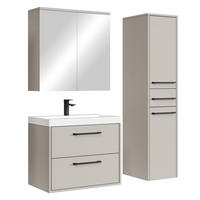 BADMÖBEL-SET Florence 4 Teile Cashmere - 60 x 35 x 51 cm - Kaschmir, Holz (60/51/35cm) - Badplaats