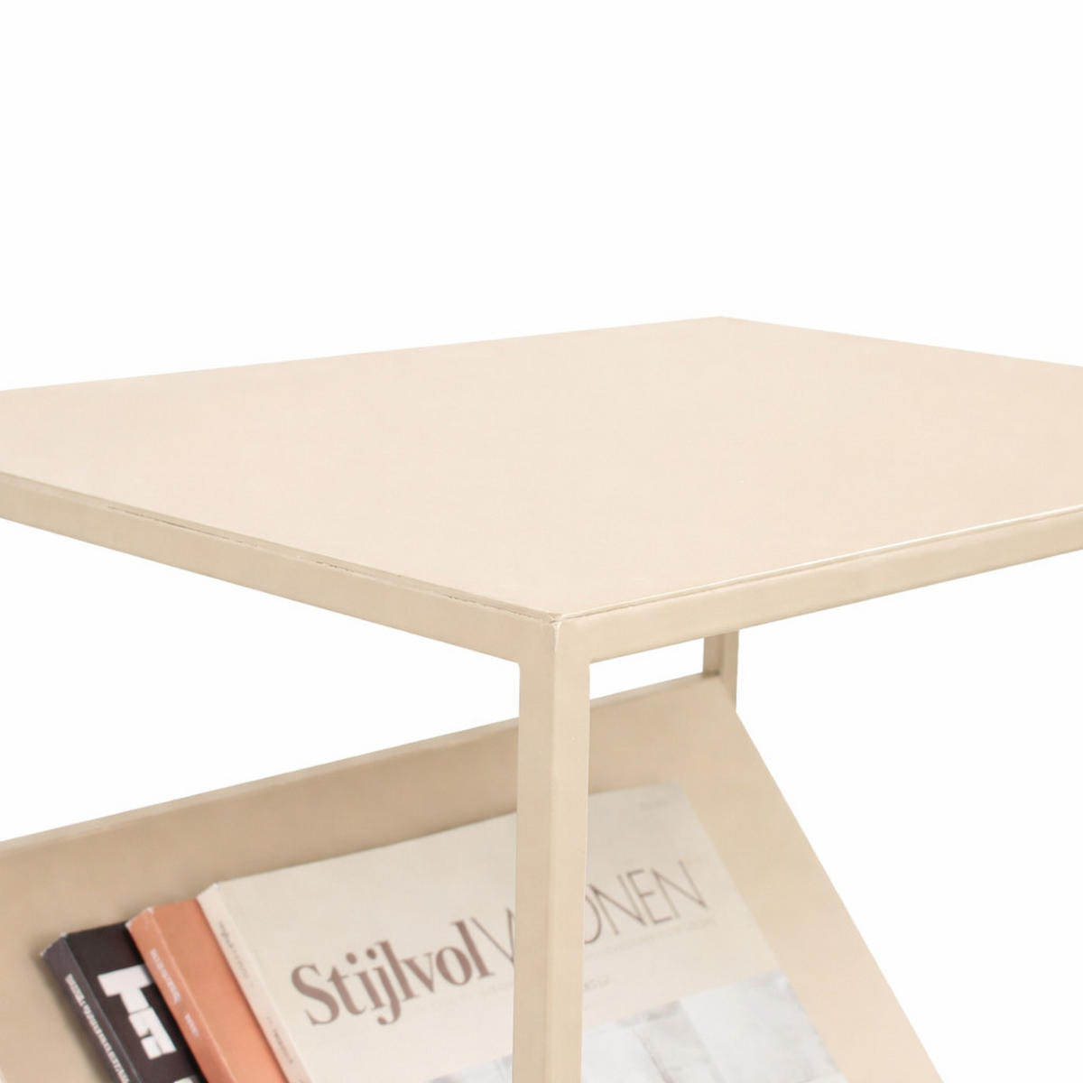 BEISTELLTISCH Freek Beige - Beige, Metall (34/45/50cm) - LOFT42