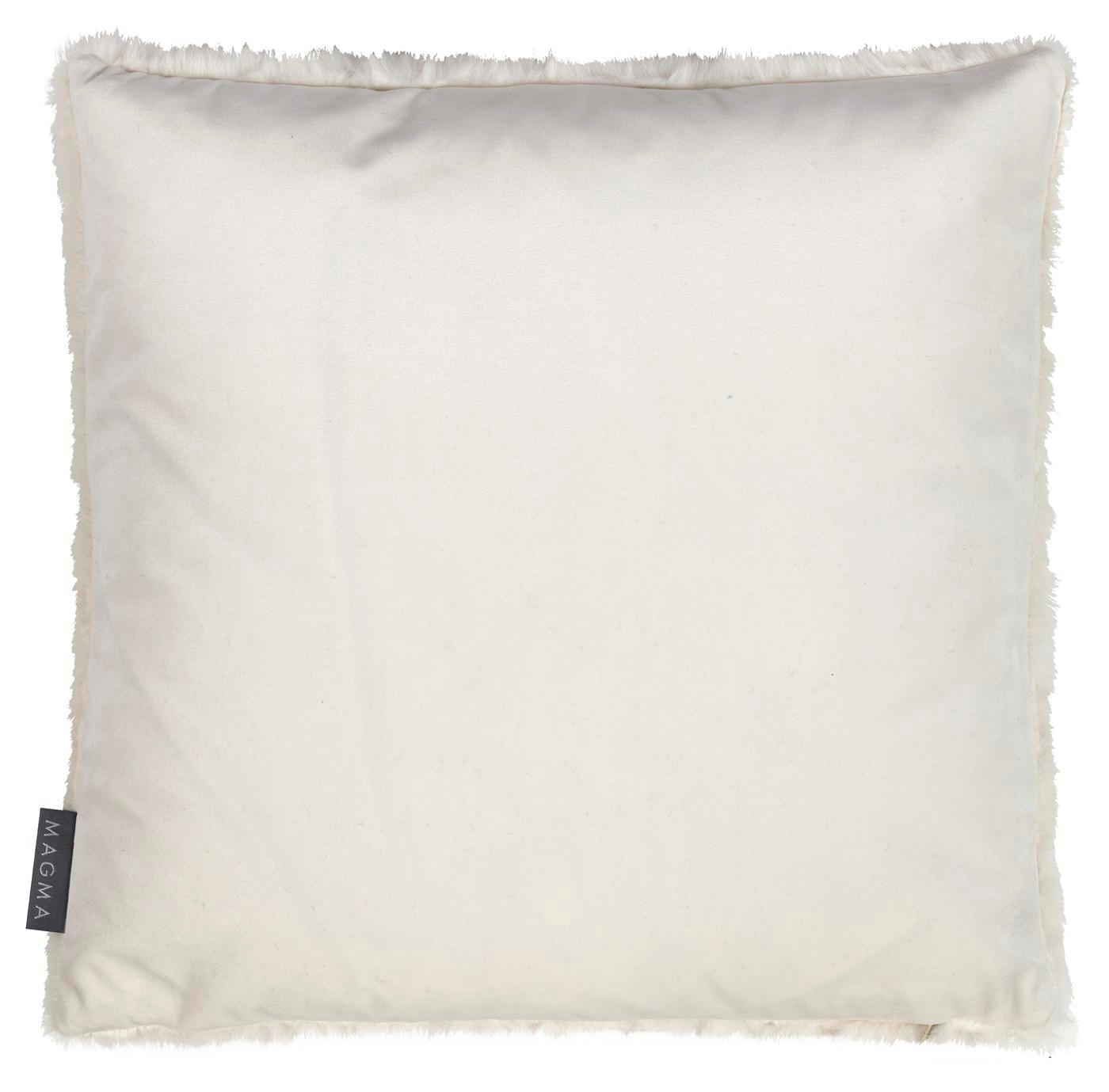 KISSENHÜLLE SKINS Nerz - Weiß, Textil (40/40cm) - Magma Heimtexx
