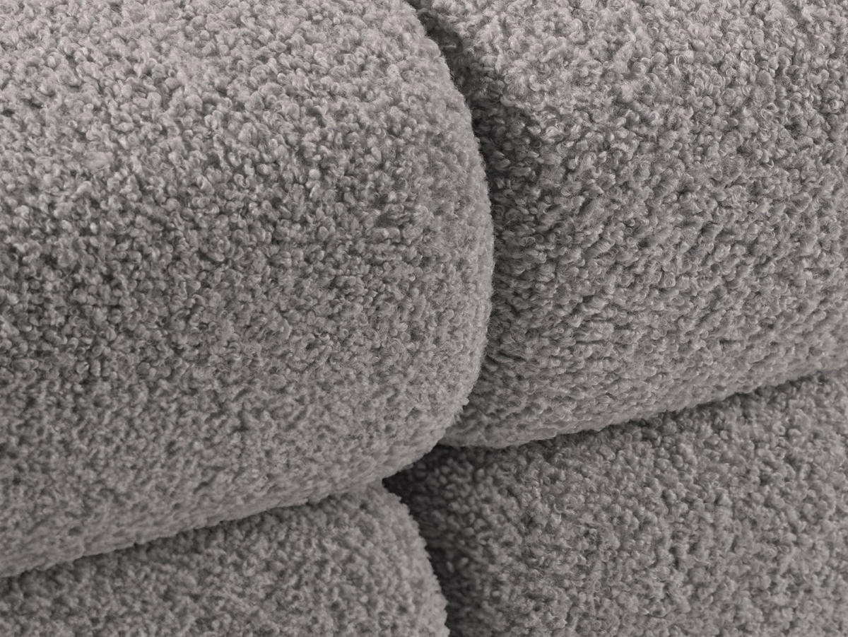 SOFA modular links Bellis aus Boucle hellgrau 4 Sitzplätze - Hellgrau, Textil (282/70/94cm) - Micadoni