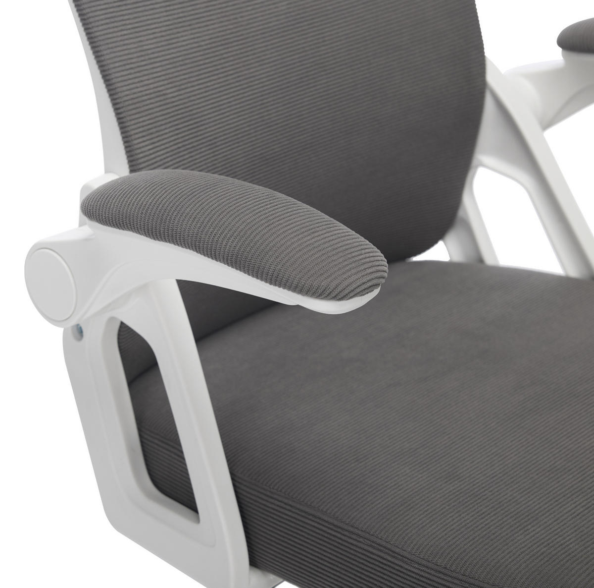 BÜROSTUHL in Grau 65x58x108 cm mit Netzrücken und höhenverstellbarem Sitz - Grau, Textil (58/108/65cm) - IVMEU