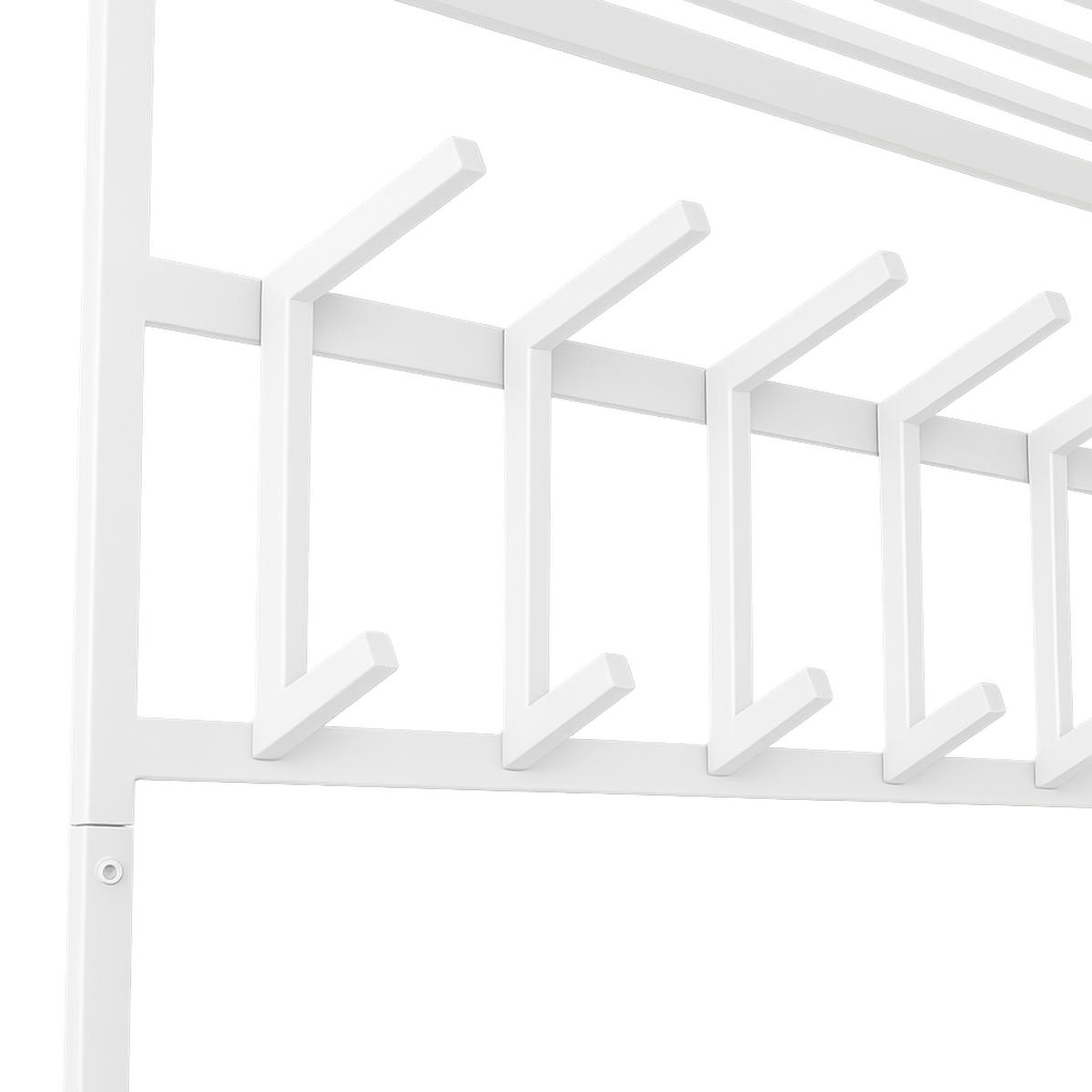 KLEIDERABLAGE Jaimy - Weiß, Metall (80/35/30cm) - LOFT42