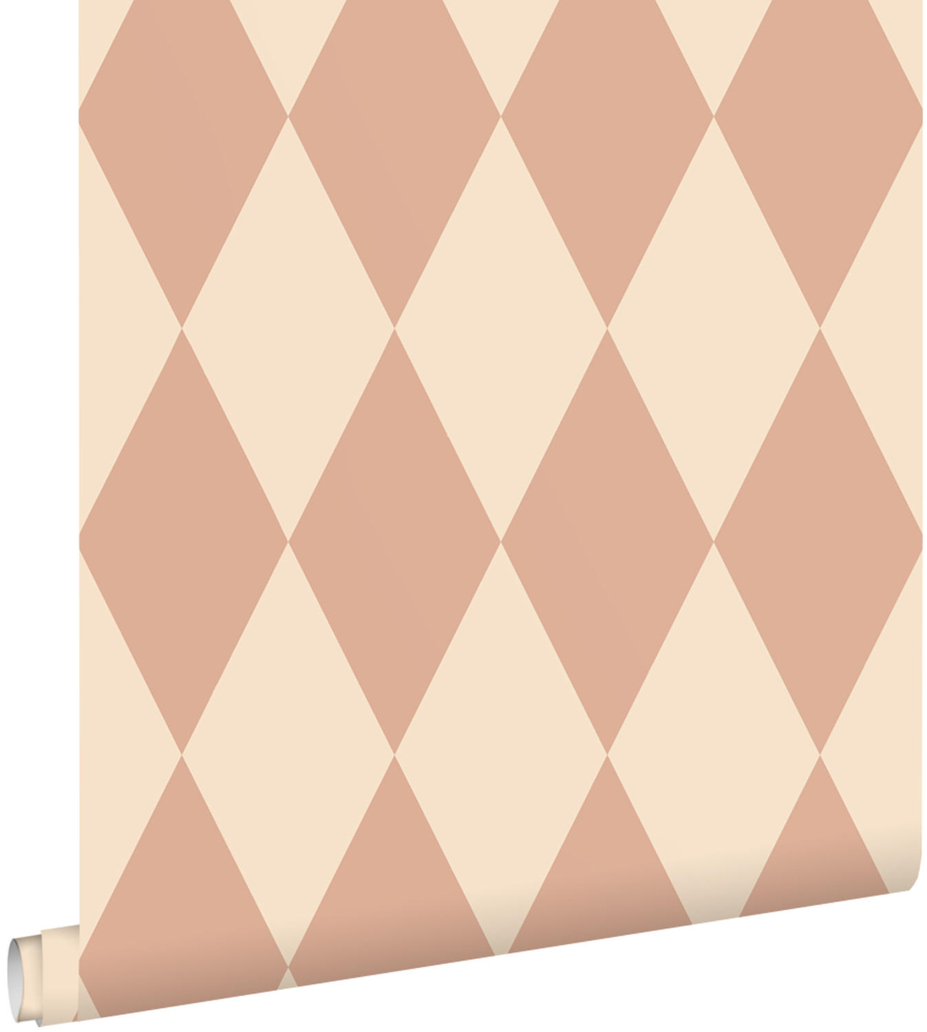 TAPETE Karomuster 50 x 900 cm - Pink, Papier (50/900cm) - ESTAhome