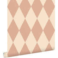 TAPETE Karomuster 50 x 900 cm - Pink, Papier (50/900cm) - ESTAhome
