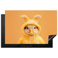 HERDABDECKPLATTE Osterhase - Kostüm - Ente Induktionsmatte 81x52 cm - Gelb, Kunststoff (81/52/0.2cm) - MuchoWow