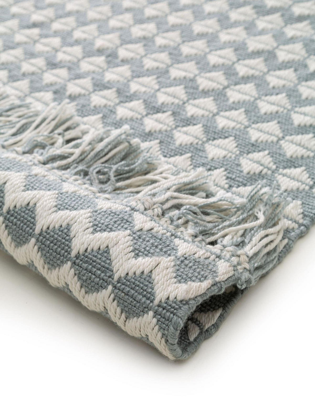 TEPPICH aus recyceltem Material Morty Blau 160x230 cm - Blau, Textil (160/1cm) - KUNSTLOFT