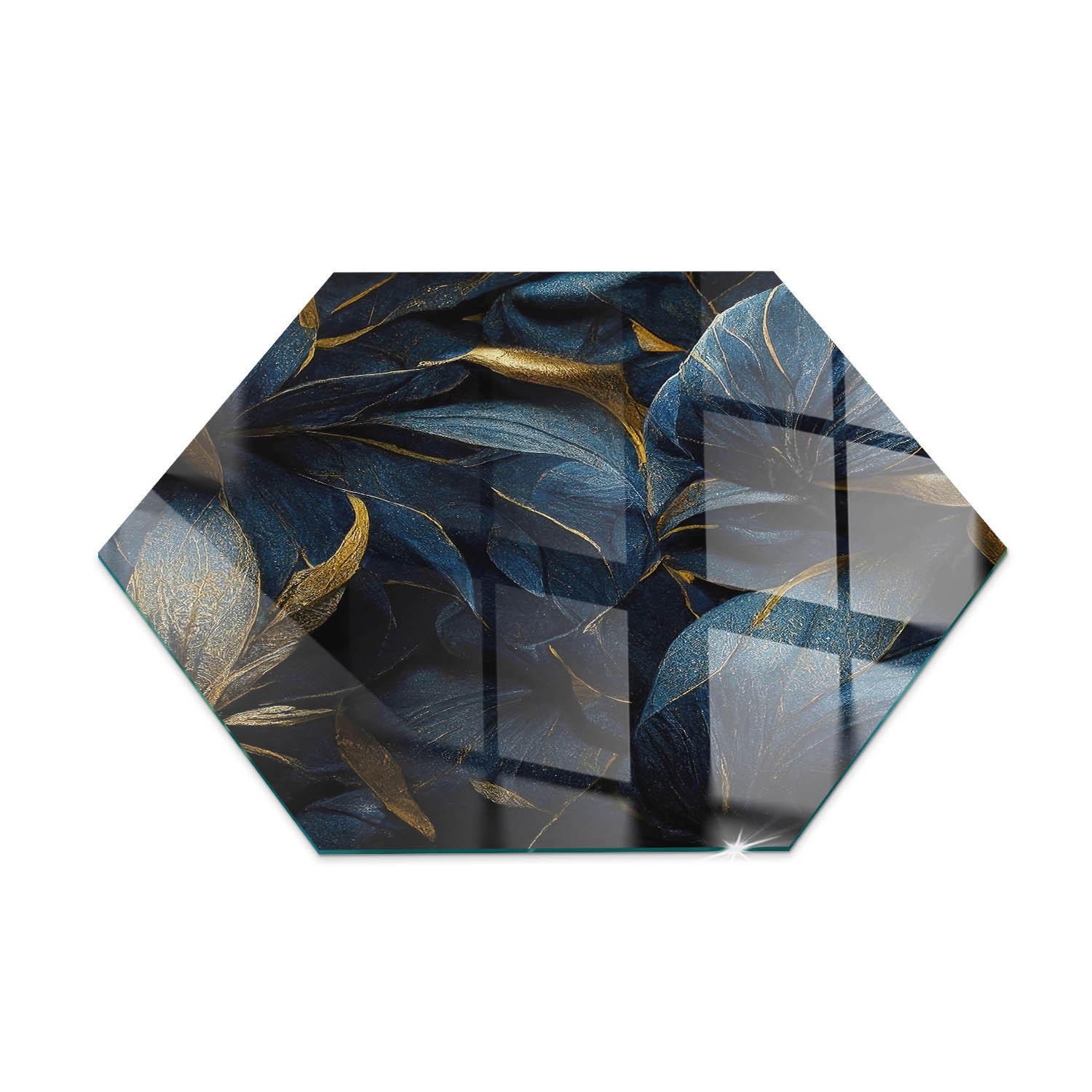 ArtPrintCave Glasplatte Dunkelblau 40x40x0.4 cm