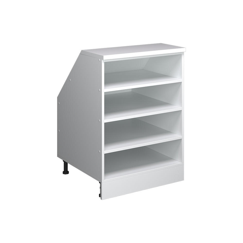 Vicco SKŘÍŇ POD ŠIKMOU STŘECHU Rion Bílá 60 x 81.8 cm se 4 přihrádkami, korpus skříně hloubka 60 cm
