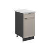 KÜCHENUNTERSCHRANK Fame-Line GrauBeige 40 cm, AP Marmor - Greige/Anthrazit, Holzwerkstoff (40/82/60cm) - Vicco