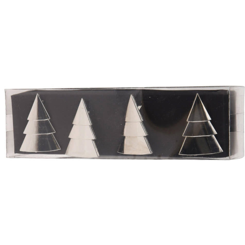 Home Styling Collection Serviettenringe Silber 4x4x5 cm