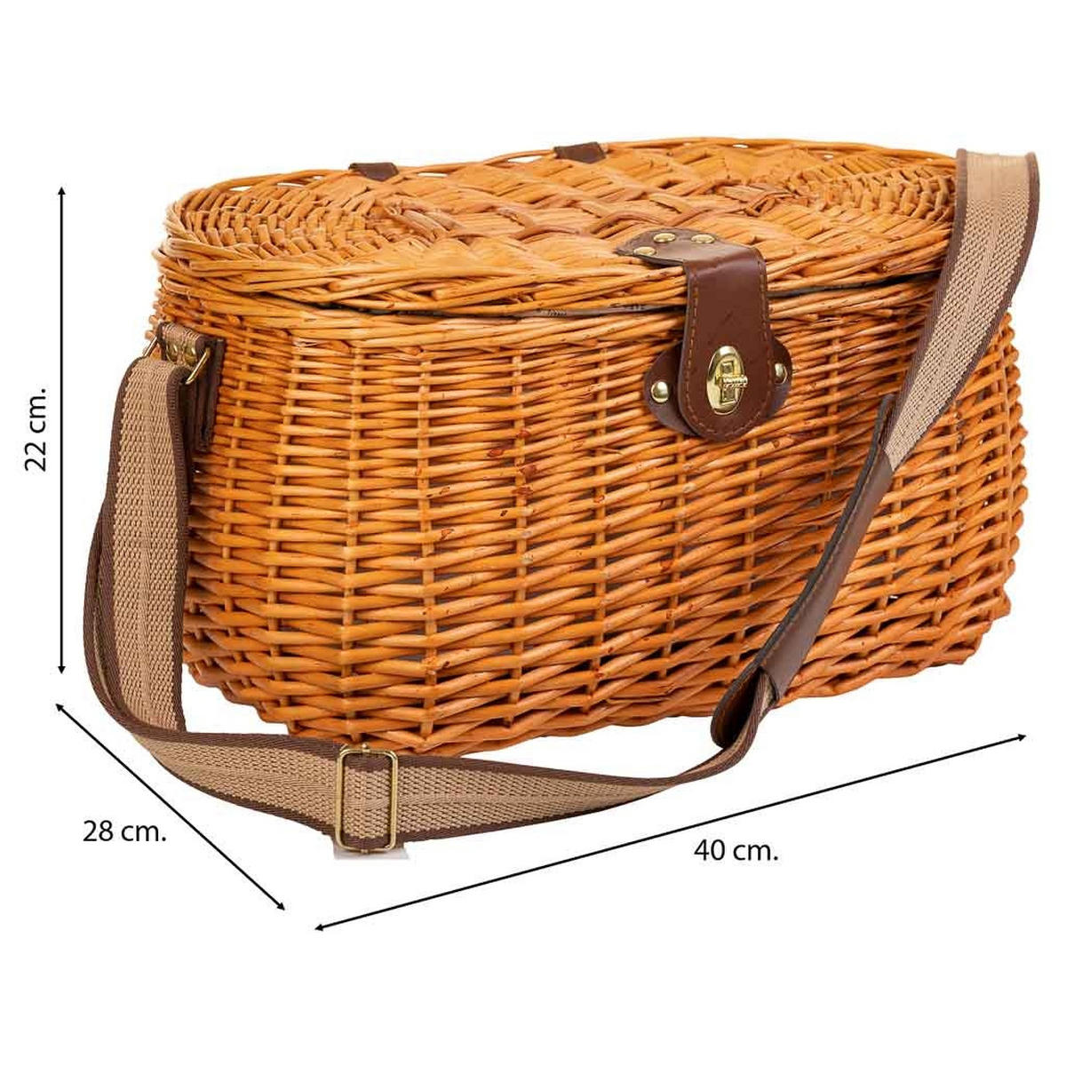 KORB, braun, 40x28x22cm - Braun, Naturmaterialien (40/22/28cm) - Wanderlust