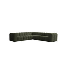 ECKSOFA Solvie In Tiffani - Grün, Holzwerkstoff/Textil (300/300cm) - Fun Möbel