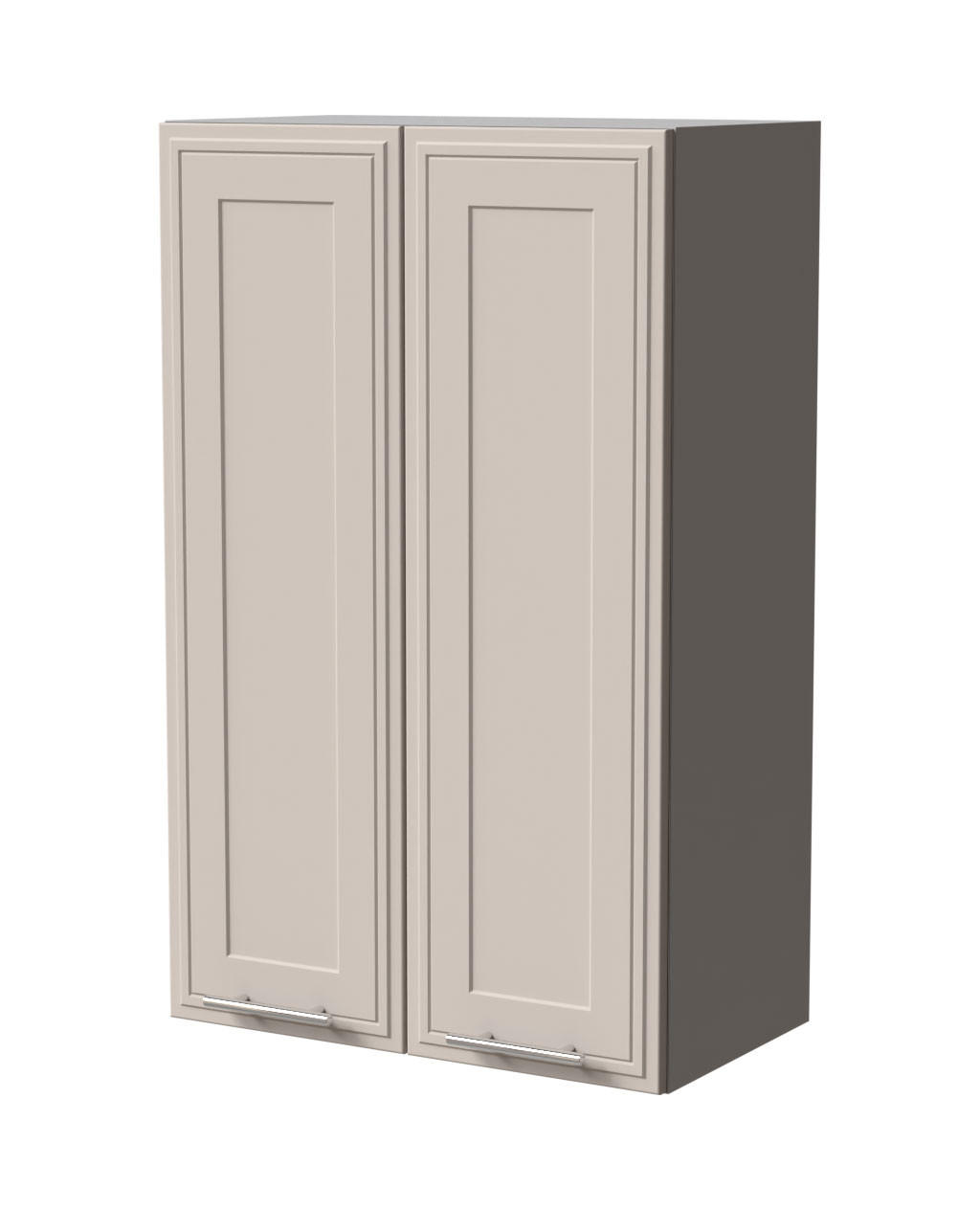 HÄNGESCHRANK Salo W4/60 Grau / Kaschmir Matt 60 / 32,5 / 96cm - Kaschmir/Grau, Holz/Holzwerkstoff (60/96/32.5cm) - Feldmann-Wohnen