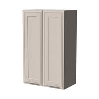 HÄNGESCHRANK Salo W4/60 Grau / Kaschmir Matt 60 / 32,5 / 96cm - Kaschmir/Grau, Holz/Holzwerkstoff (60/96/32.5cm) - Feldmann-Wohnen