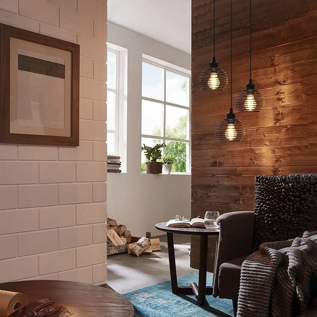 PENDELLEUCHTE Marenwyn 30/28/139 cm - Schwarz, Metall (30/28/139cm) - ZMH