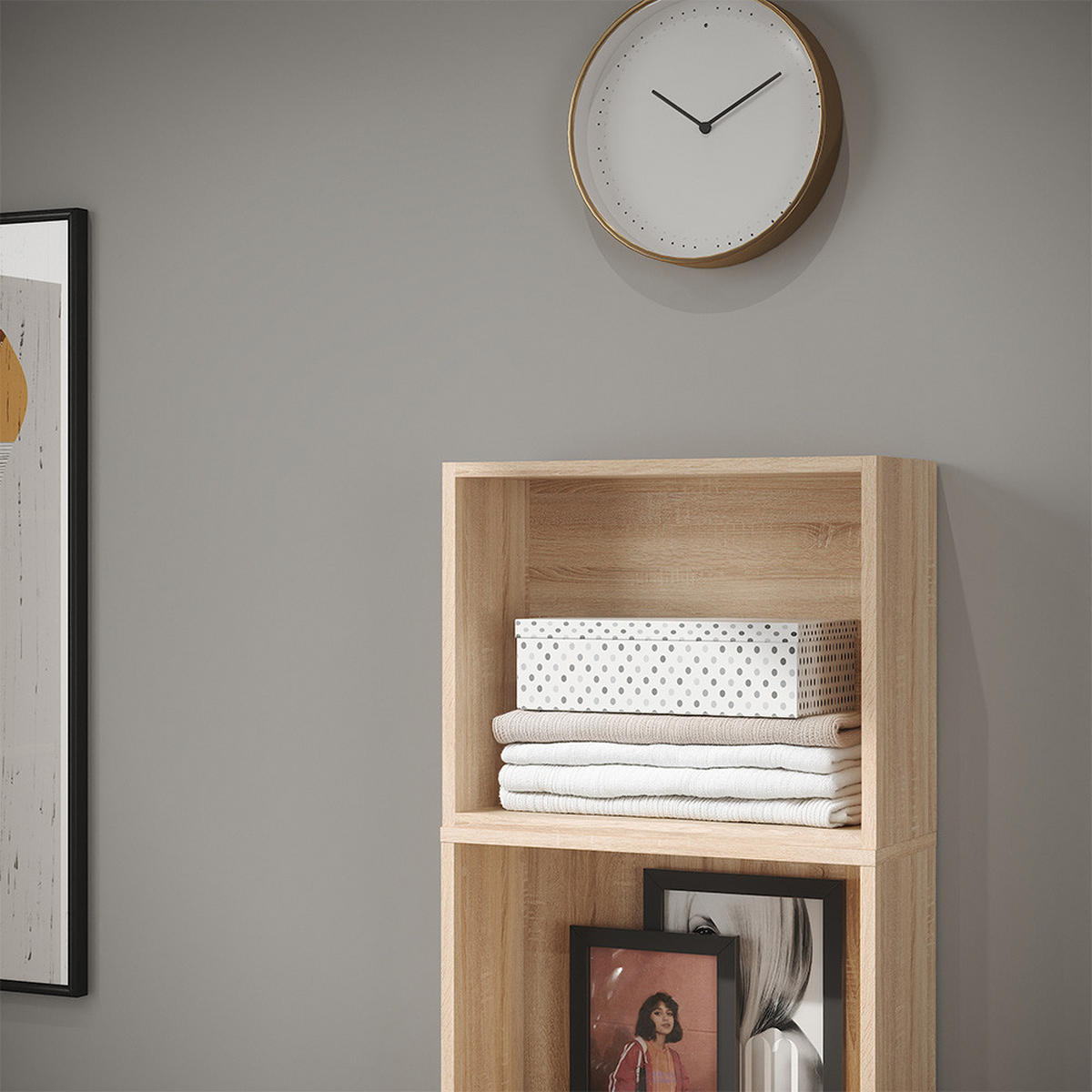 BOČNÁ POLICA Elmo Sonoma 50 x 40 cm - dub sonoma, kompozitné drevo (50/40/20cm) - Vicco