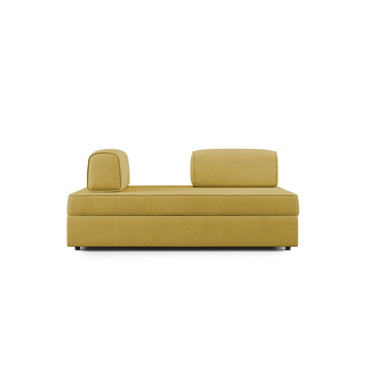 LINEARSOFA Liberty ausziehbar - Gelb, Textil (180/42/105cm) - Divani.store