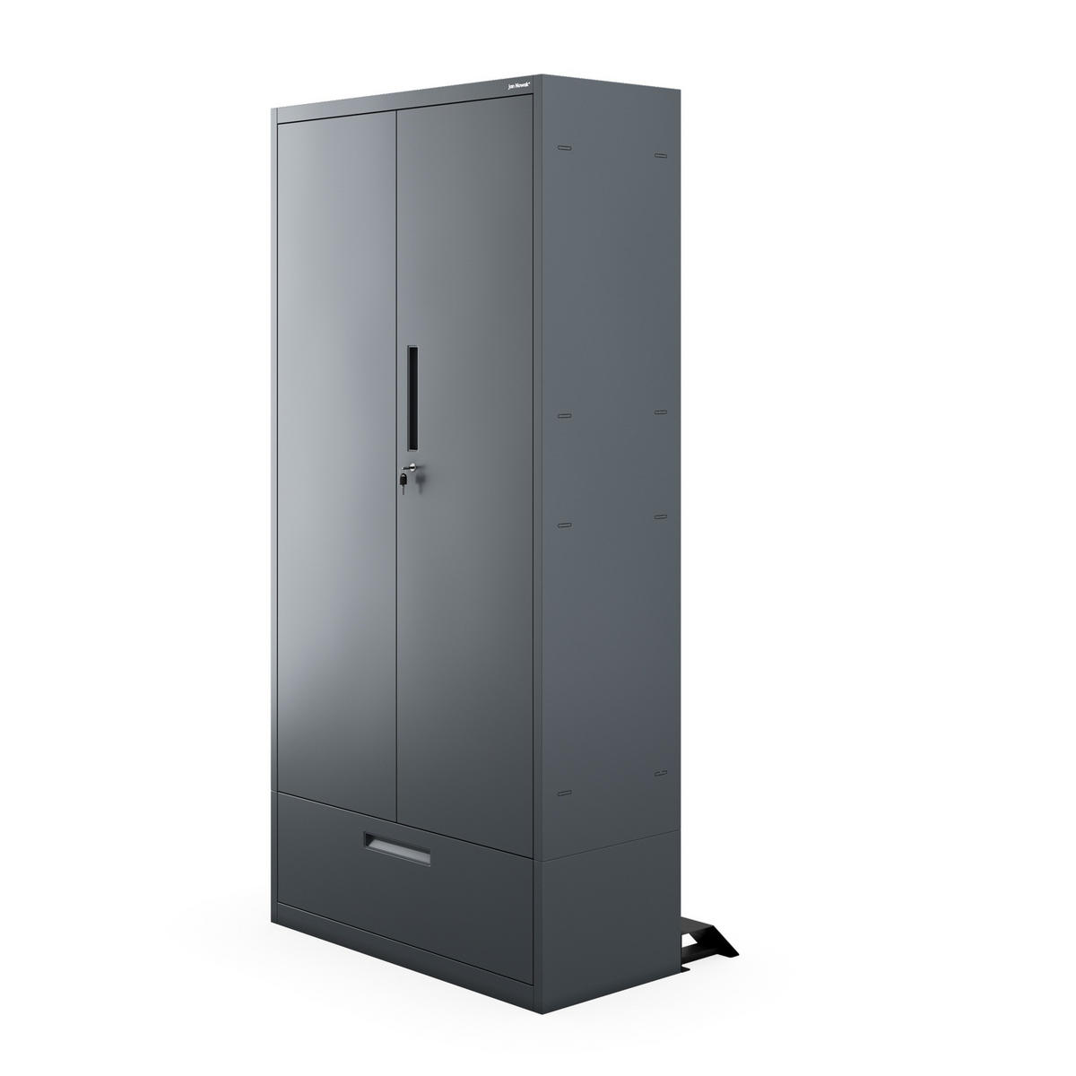 METALLSCHRANK Megan - Anthrazit, Metall (90/185/40cm)