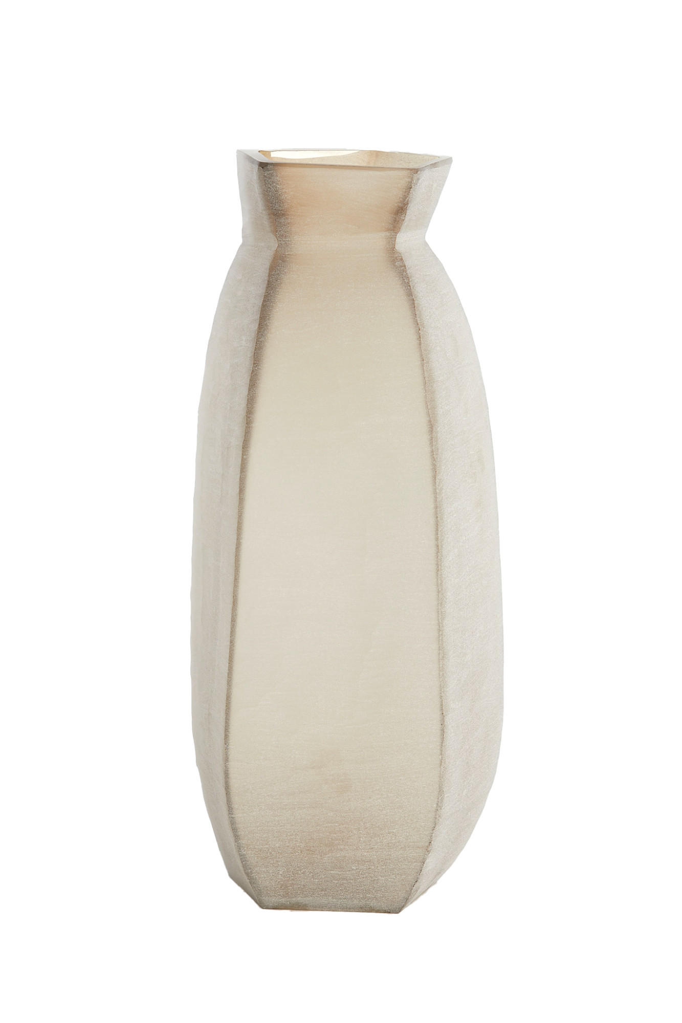 VASE Veliko Braun Ø24,5/50,5 cm - Braun, Glas (50.5cm) - Light & Living