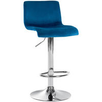 BARHOCKER Hover 83x39x36 cm Blau - Blau, Textil (39/83/36cm) - furnicato