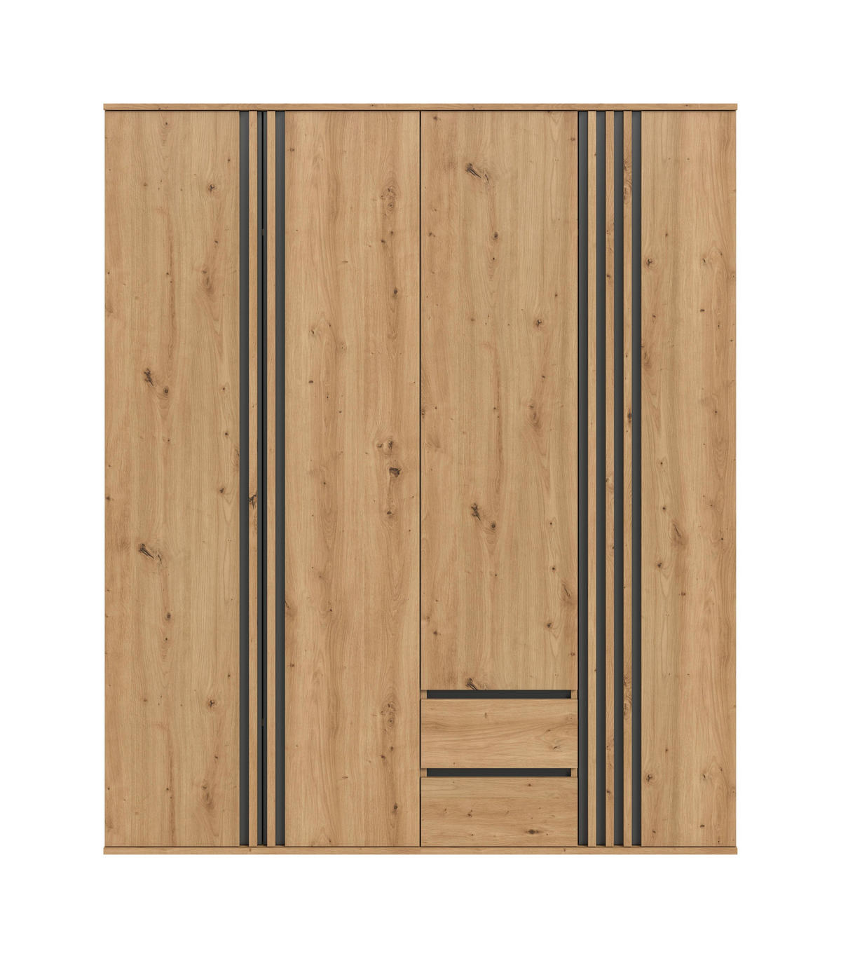 KLEIDERSCHRANKKOMBINATION TOFTA (B/H/T: ca. 160/190/56 cm) in Artisan Eiche Nachbildung/Artisan Eiche Nachbildung - Eiche Artisan, Holzwerkstoff (160/190/56cm)