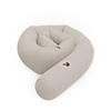 NESTCHENSCHLANGE Cozy "Hungry Hedgehog, Stone" 190 cm Bettschlange - Rot/Grau, Textil (15/190cm) - Sämann – make a difference.