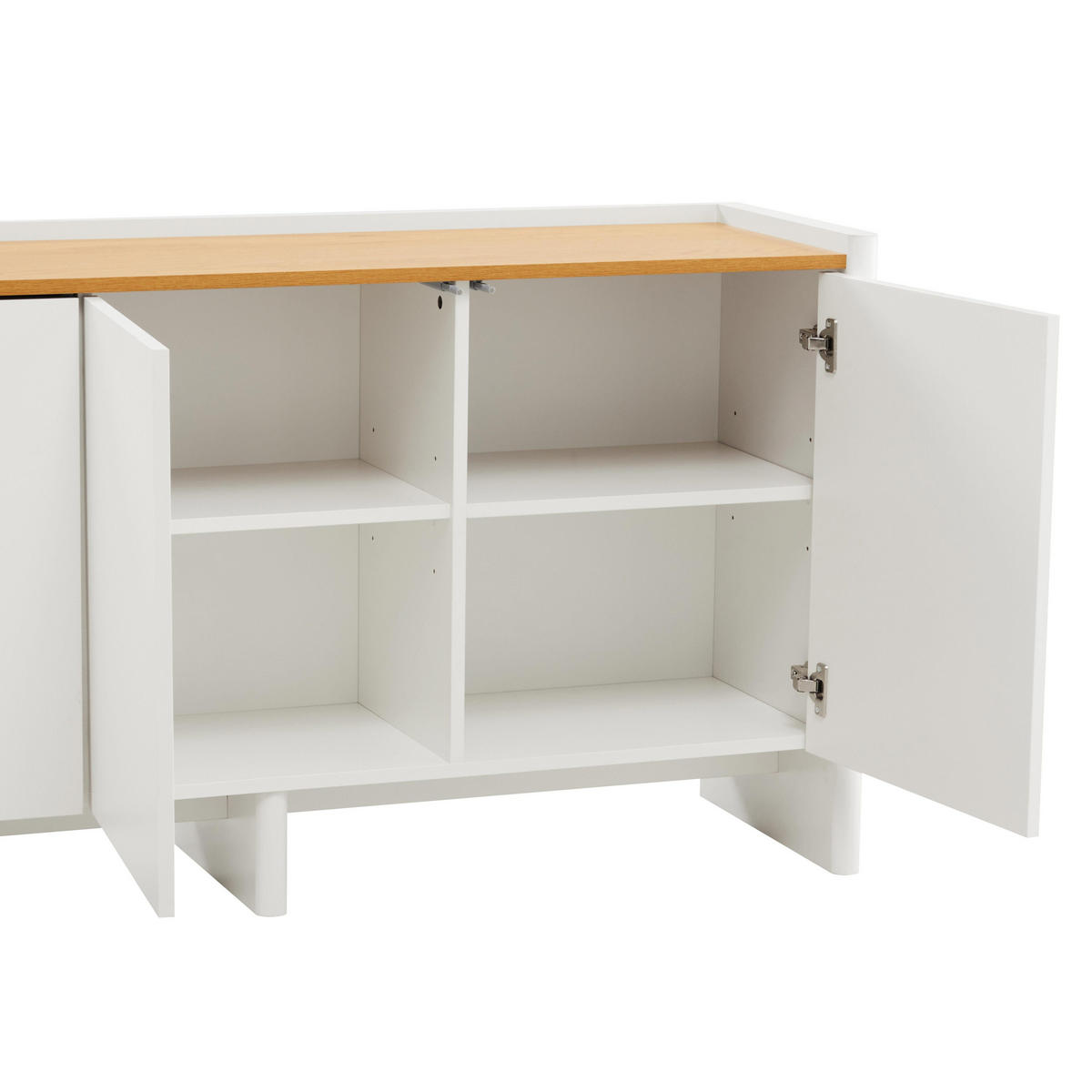SIDEBOARD 140 cm, Grün - Grün, Holz (40/75/140cm) - Oviala