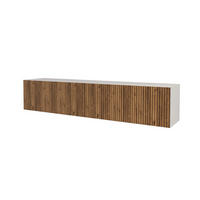 LOWBOARD NOA-2-W 2x100x40x41 cm - Weiß / Katania - Eiche Wotan, Holzwerkstoff (200/40/41cm) - ALTDECOR