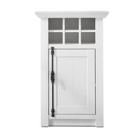 FLASCHENSCHRANK Westerland pinie weiß 63 / 45 / 100cm - Weiß/Pinienfarben, Holzwerkstoff/Metall (63/100/45cm) - Feldmann-Wohnen