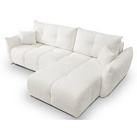 ECKSOFA Creme BOSE Mit Schlaffunktion Rechts - Creme/Weiß, Textil (177/257cm) - Sepro Meble