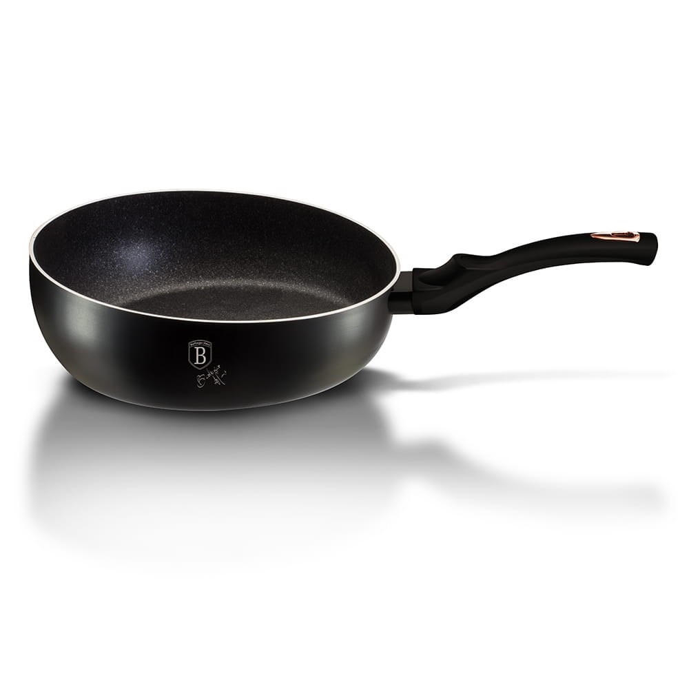 PFANNE Schwarz 26/26/5 cm BH1855 - Schwarz, Metall (26cm) - Berlinger Haus